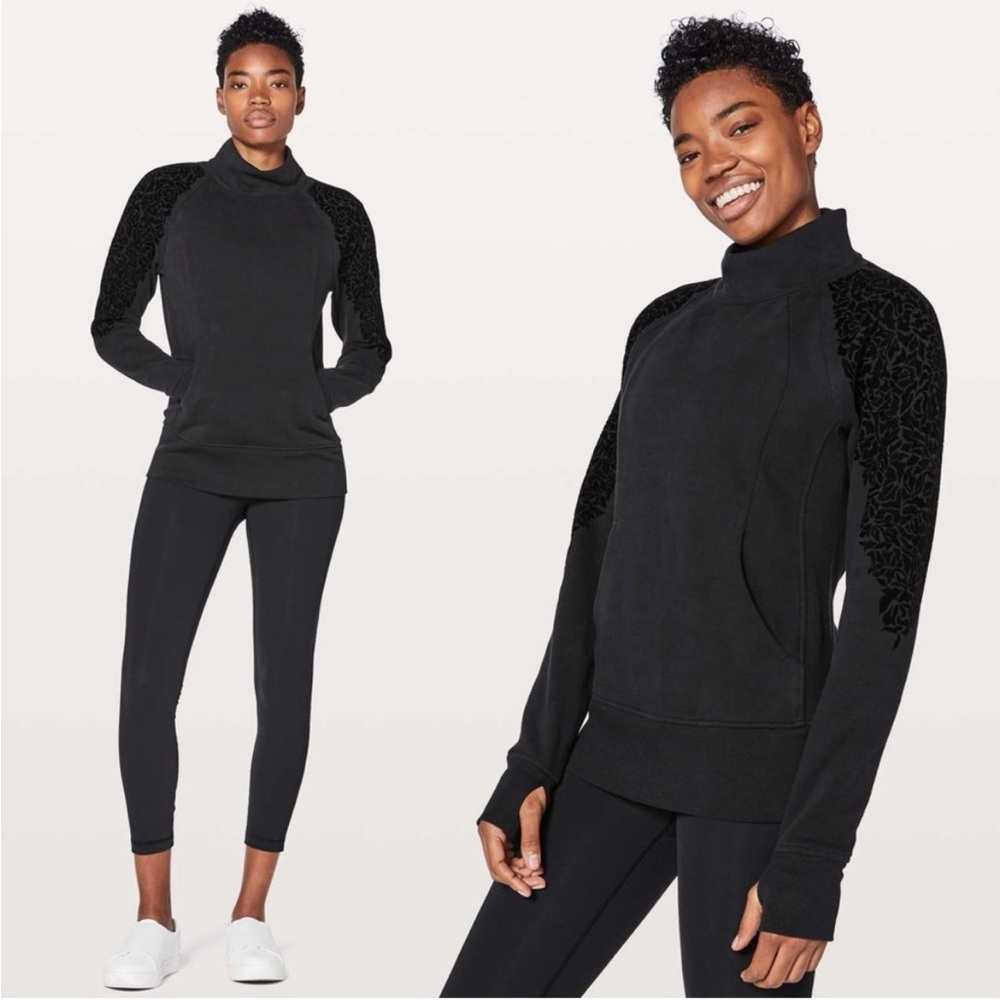 Lululemon Floral Flock Pullover Size 6